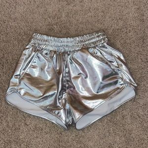 metallic shorts